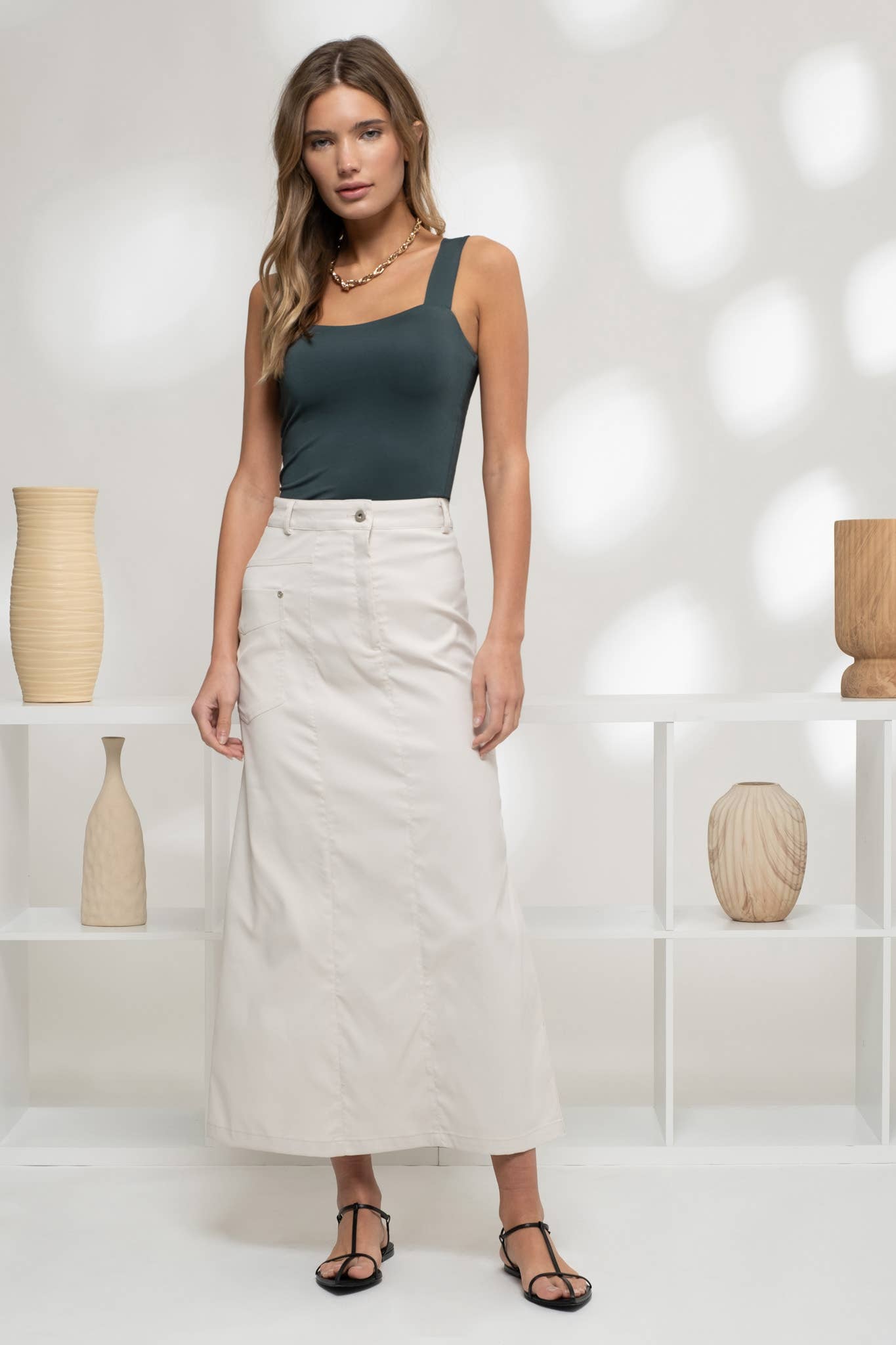 REVERSIBLE SQUARE NECK SEAMLESS CAMI