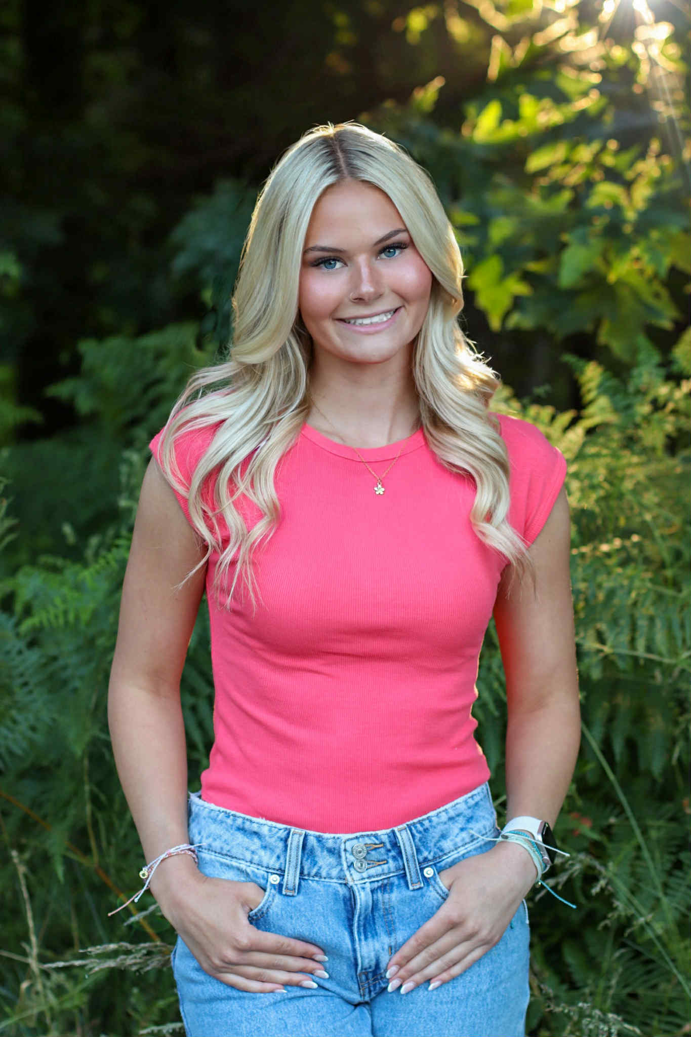 Ribbed Coral Bodysuit