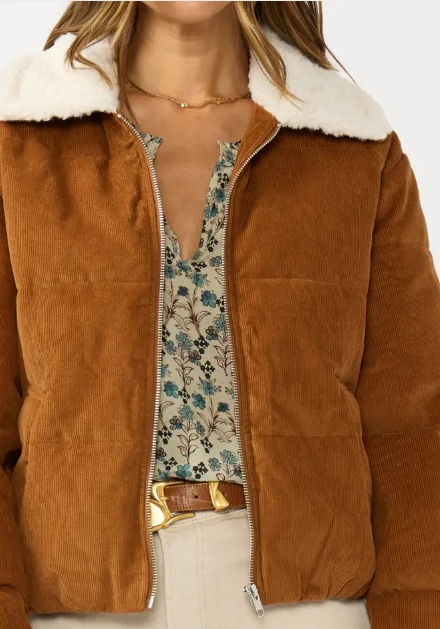 Corduroy Puffer Jacket