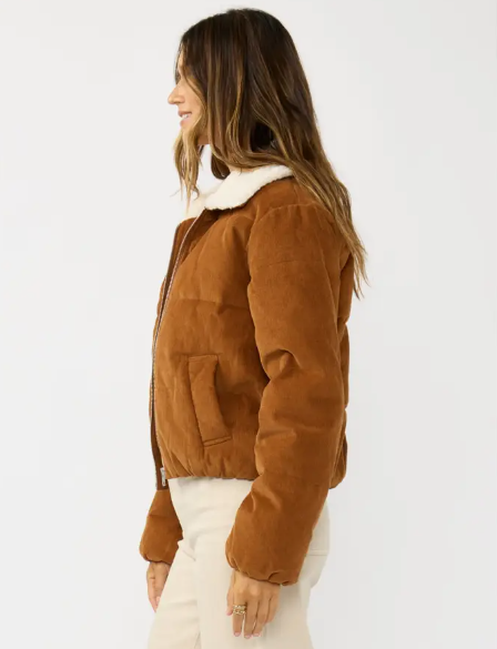 Corduroy Puffer Jacket