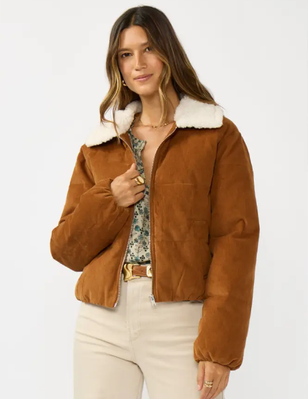 Corduroy Puffer Jacket