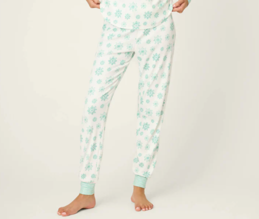 PJ Salvage Snowflake Wishes Pointelle Pants