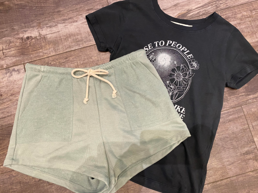 Seafoam Terry Cloth Shorts