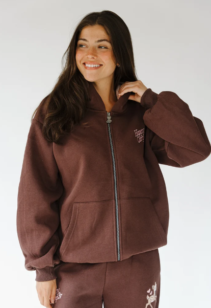 Happy Camp3r Fawn Love Zip up hoodie