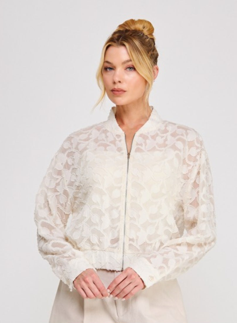 ALLIE & ROSE white jacket blouse