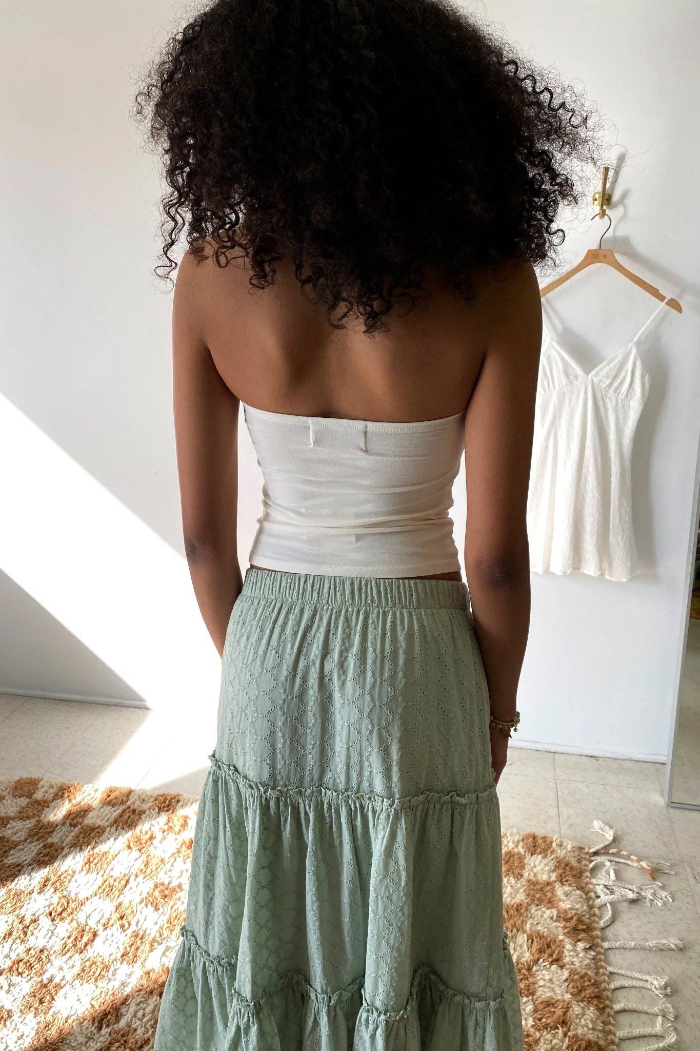 Lace Trim Tube Top
