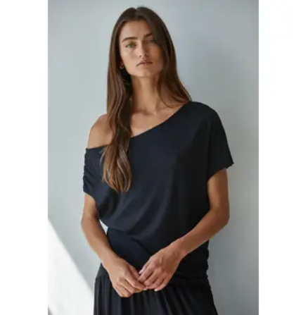 Knit Cold Shoulder Top