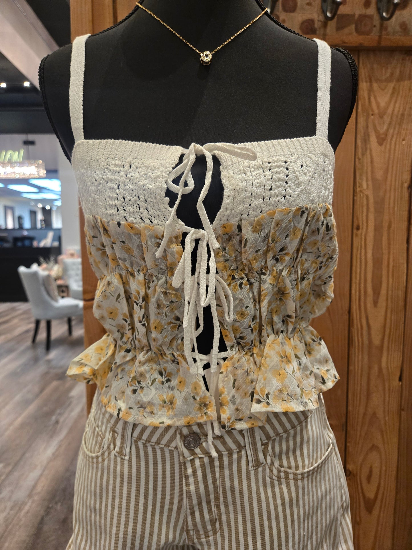 BY TOGETHER floral tank