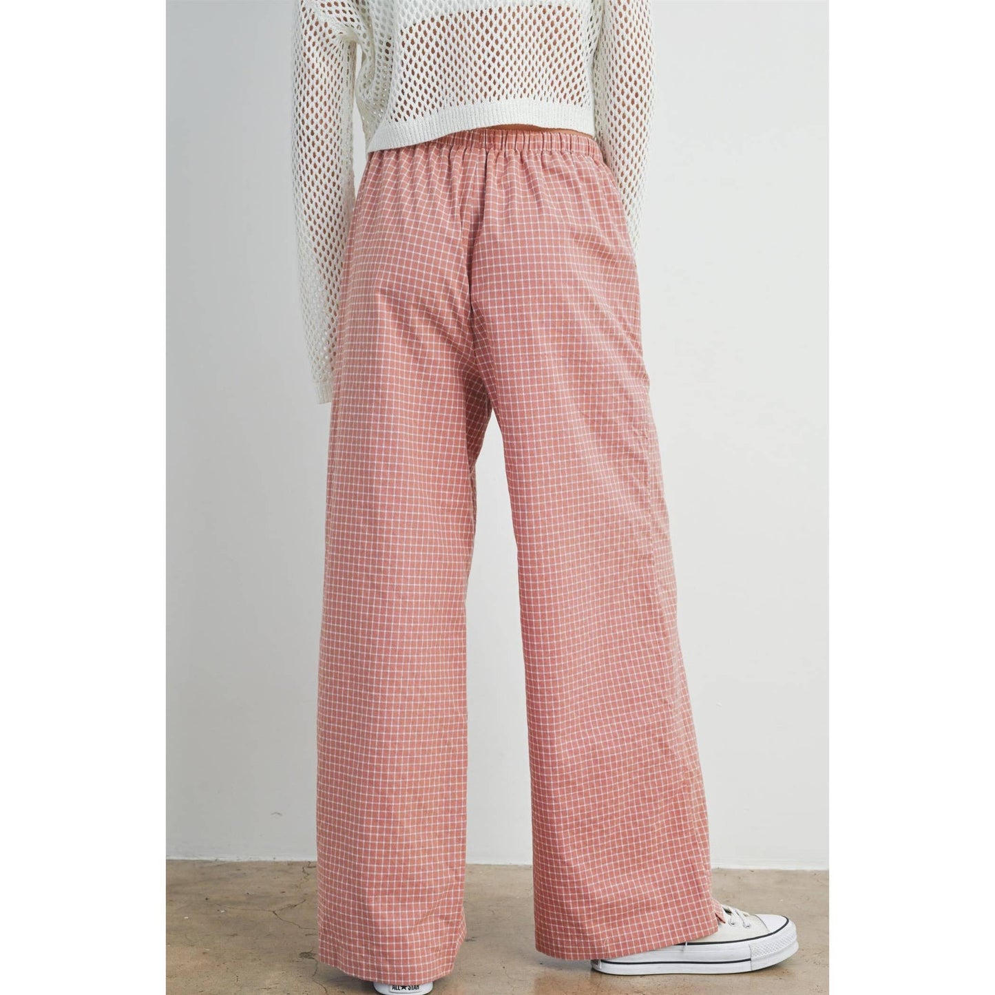 Drawstring Check Pants - BMP7453