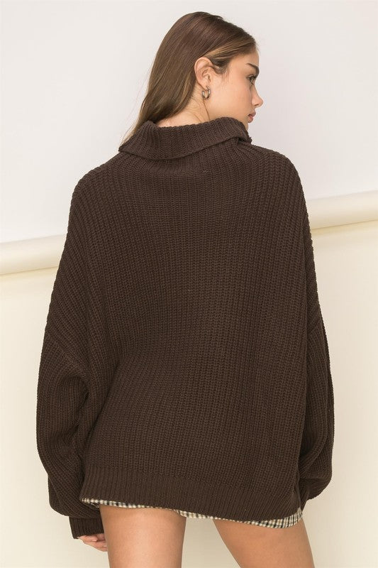 Oversized Turtleneck Sweater