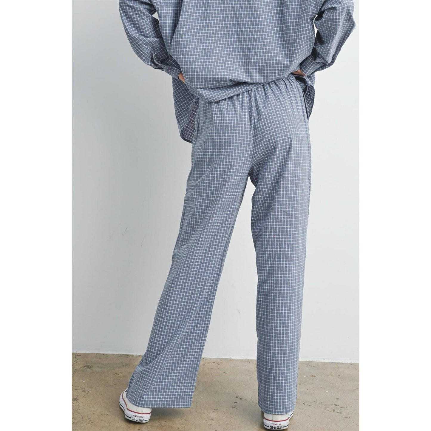 Drawstring Check Pants - BMP7453