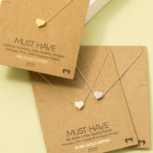 Dainty Heart Pendant Necklace