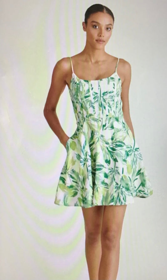 Steve Madden Corset Leaf Dress