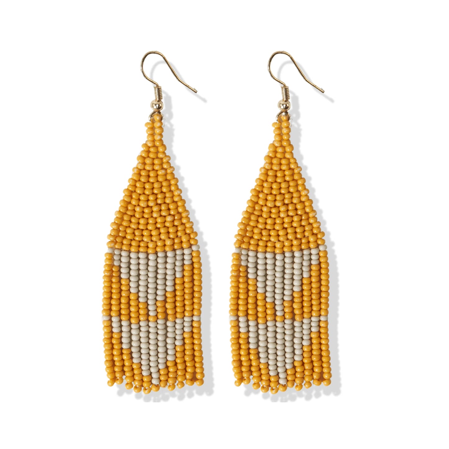 Two Toned Fringe Earrings