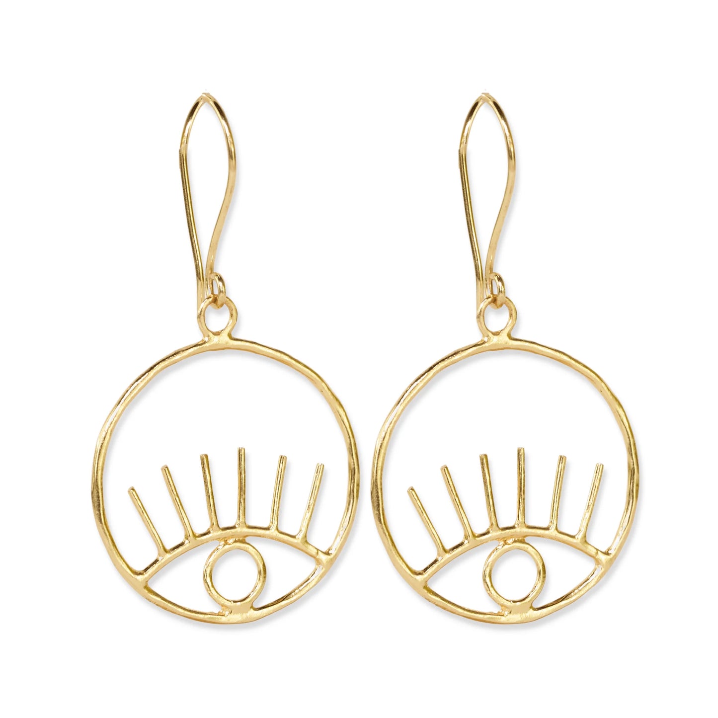 Eye Hoop Earrings