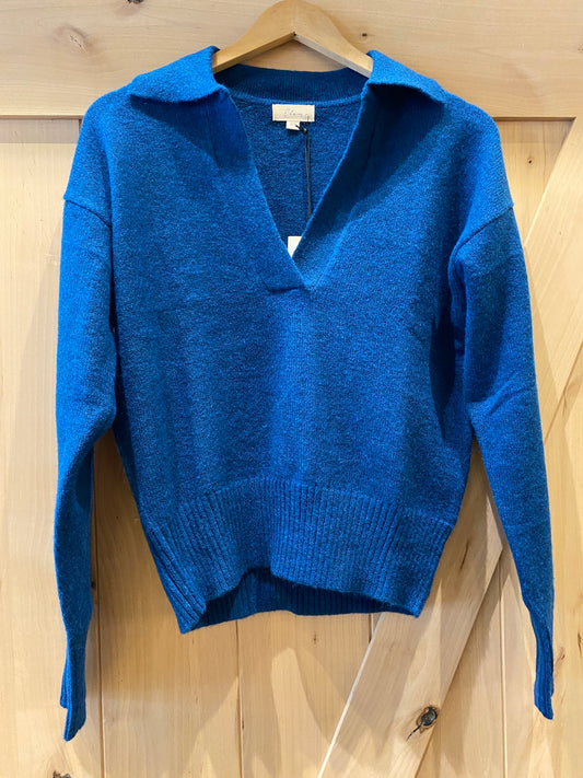 Elan Teal Polo Sweater