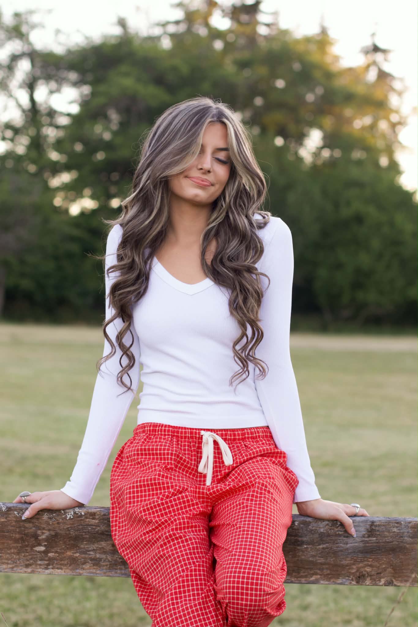 NIKIBIKI white ribbed long sleeve top
