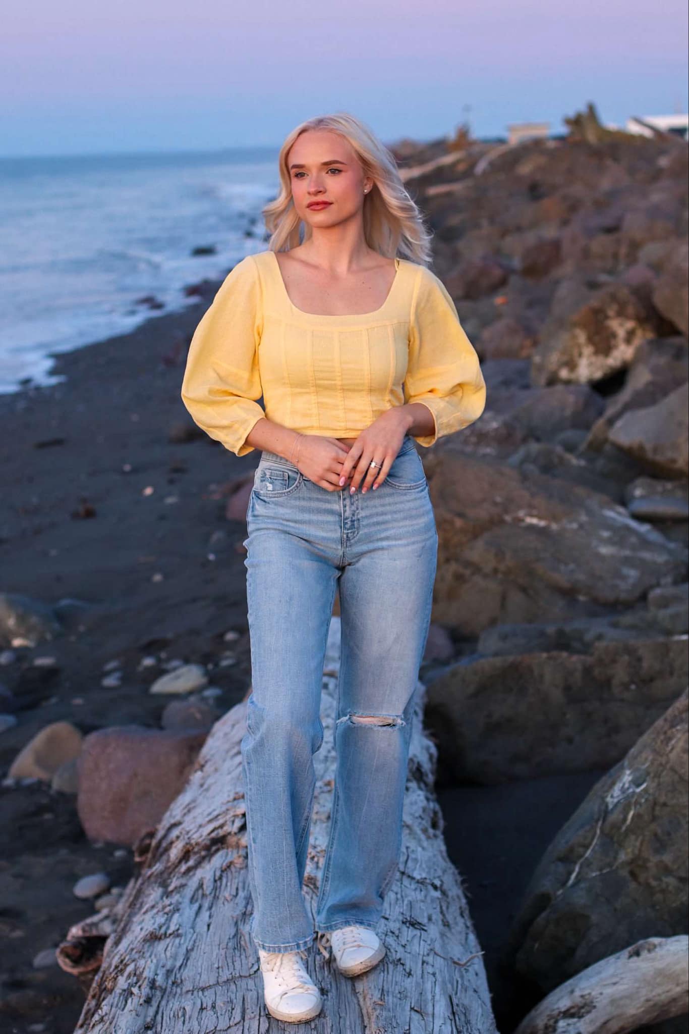 STEVE MADDEN golden glow shay top