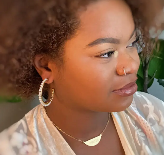 Precious Pearl hoop earrings