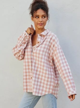 Blush Picnic Flannel Jacket