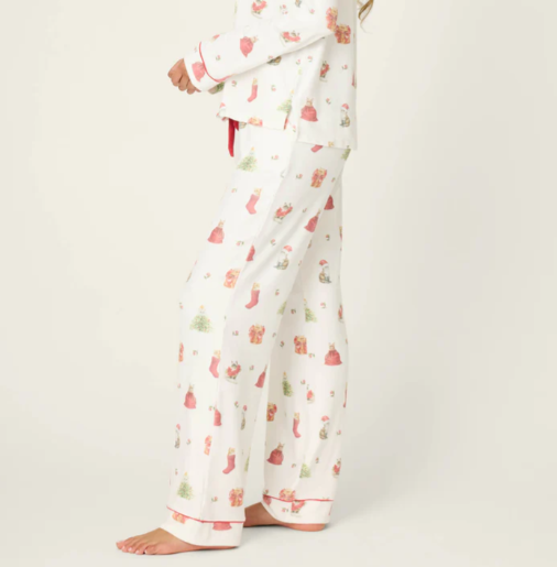 PJ Salvage Feline Festive Cat Print Bottoms