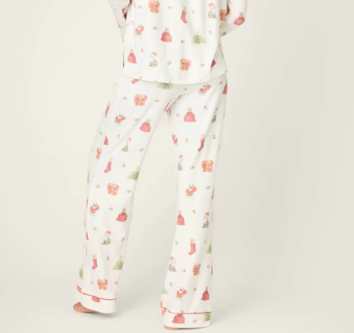 PJ Salvage Feline Festive Cat Print Bottoms