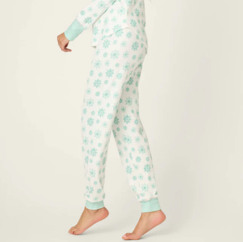 PJ Salvage Snowflake Wishes Pointelle Pants