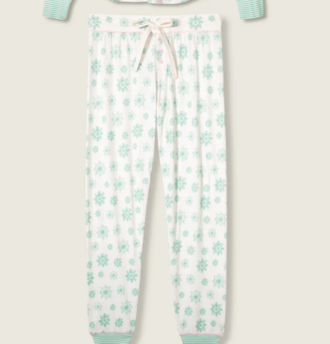 PJ Salvage Snowflake Wishes Pointelle Pants