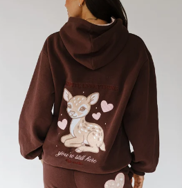 Happy Camp3r Fawn Love Zip up hoodie