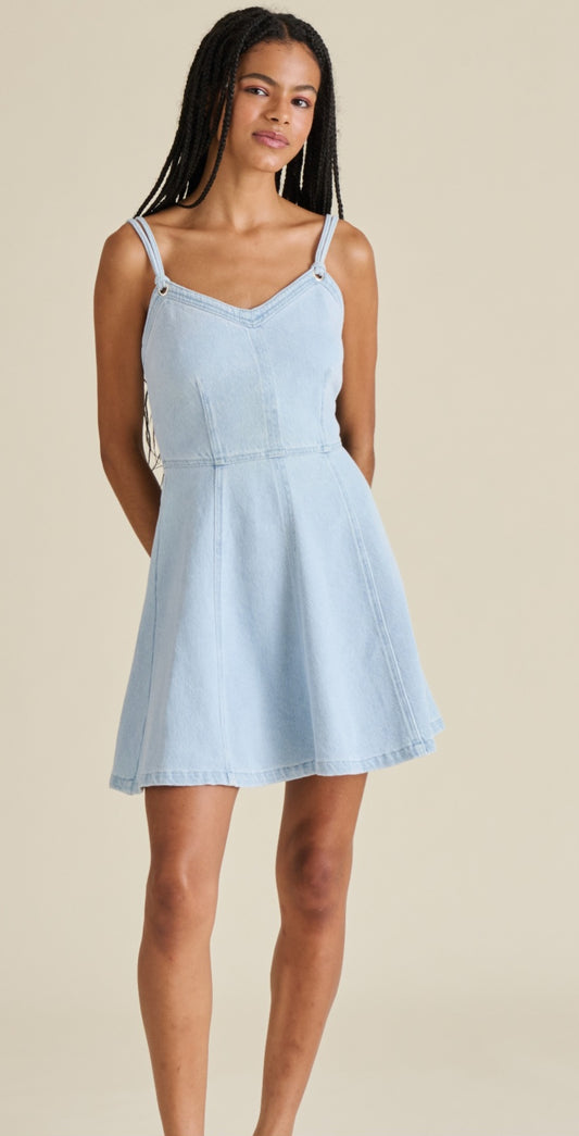 STEVE MADDEN faded blue harley dress