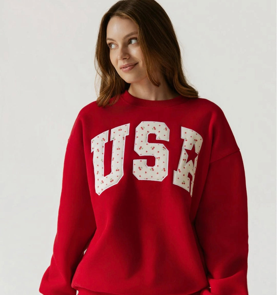 USA Cherry Sweater
