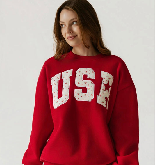 USA Cherry Sweater