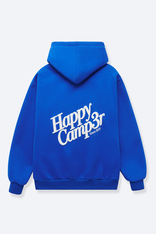 Happy Camper Blue Fleece Hoodie