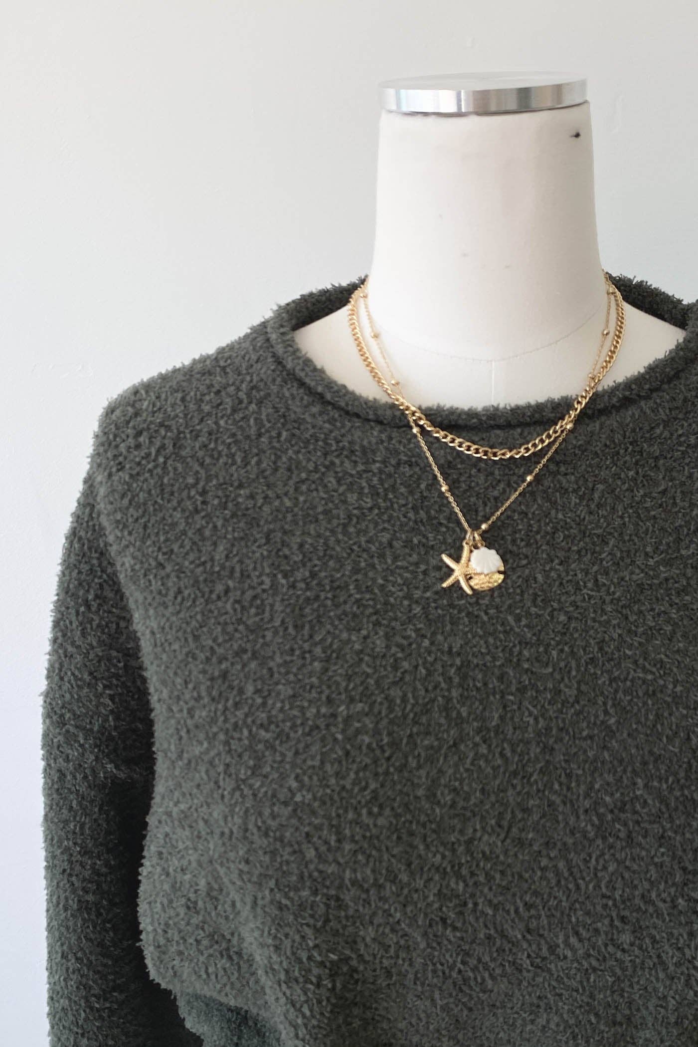 Terry Cloth Sweater