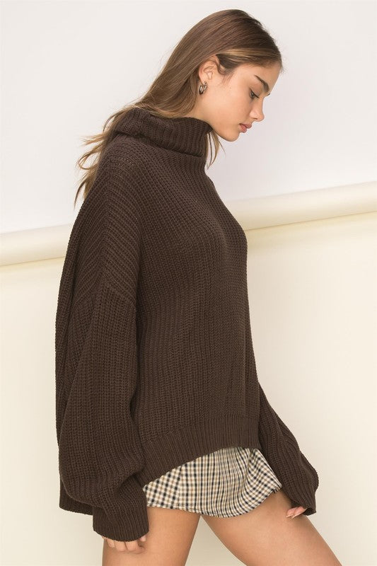 Oversized Turtleneck Sweater